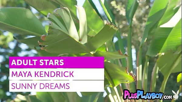 Busty redhead teen Maya Kendrick posing in the garden and showed hot body