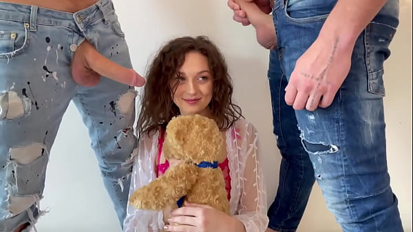 18 Years Old and She Asks Us to Dominate Her Sexually Between 2 Men